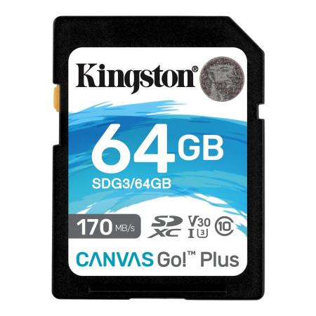 Kingston 64GB SDXC Canvas Go Plus 170R img 0