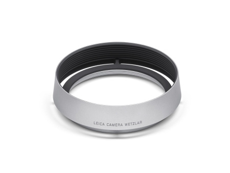Бленда для камер серии Leica Q, круглая, серебряная, анодированный алюминий img 0