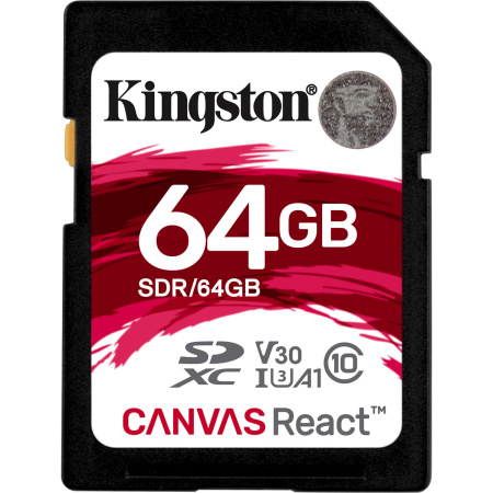 Kingston karte 64 GB SDXC Canvas react CL10 img 0