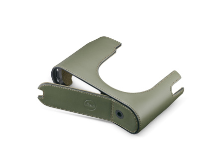 Защитный чехол для фотоаппарата Leica Q 3, зеленого оливкового цвета кожа img 0