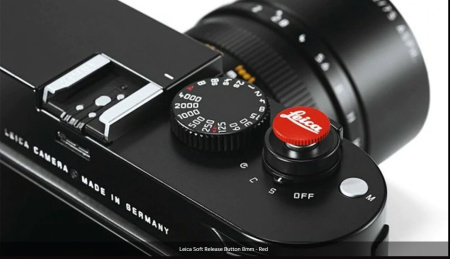 Кнопка для мягкого спуска, Leica, 8 мм, красного цвета. img 2