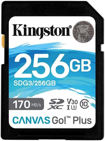 Kingston karte 256 GB SDXC Canvas Go Plus 170R img 1