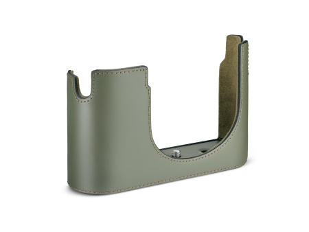 Halfcase Q3, leather, olive green img 1