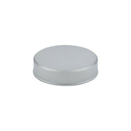 Rear Lens Cap M, flat, brass, silver chrome finish img 0