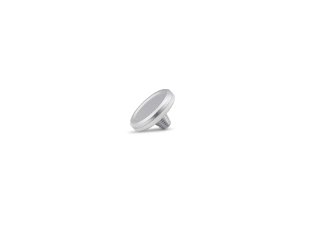 Soft Release Button, aluminium, silver anodized finish img 0