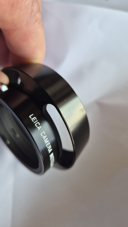 Leica vintage lens hood for Leica Summilux f/1.4, 50,  with artifically made traces of use img 3
