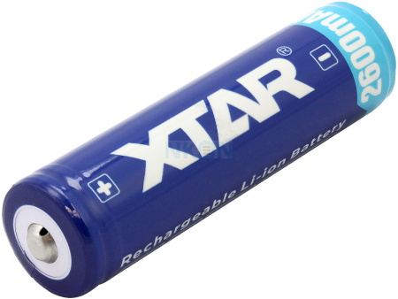 XTAR rechargeable battery 18650  3,7V, 2600mAh img 0