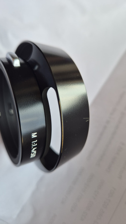 Leica vintage lens hood for Leica Summilux f/1.4, 50,  with artifically made traces of use img 2