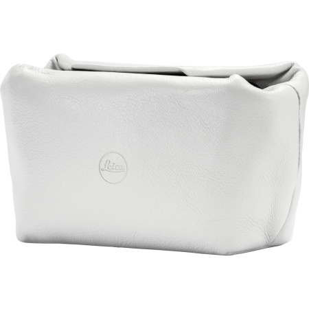 Softpouch magnetic-closer, size S, leather, white img 0