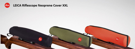 Neopren Riflescope Cover XXL, orange (fits for Leica PRS without putting sun shade hood on) img 0