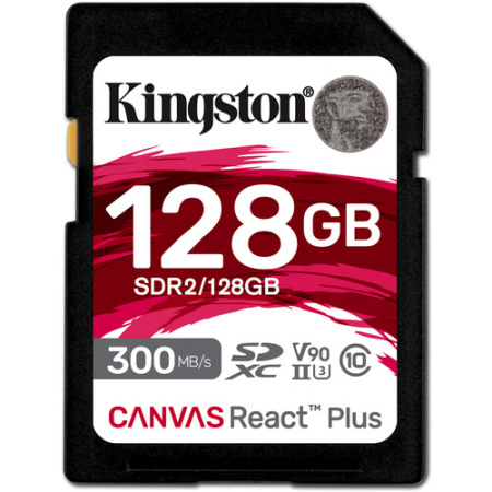 Kingston 128 GB Canvas React Plus UHS-II SDXC карта памяти img 0