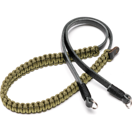 Kameras siksna Paracord Strap by COOPH, 126cm, melna / olīvu krāsa img 0