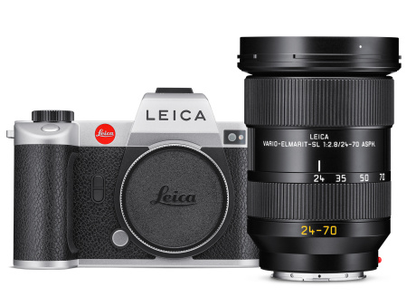 Leica SL2, sudraba, komplekts ar Leica Vario-Elmarit-SL 24-70 f/2.8 ASPH. img 1