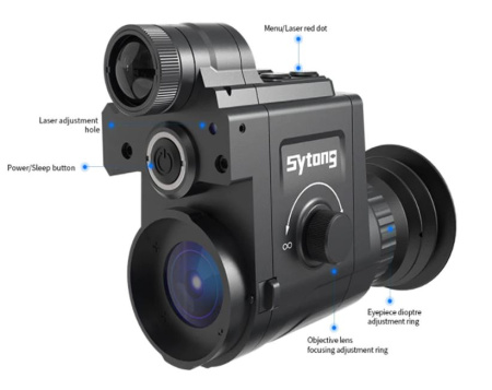 Sytong HT-77 1X-3.5X WI-FI, 940 IR  night vision rear add on img 4